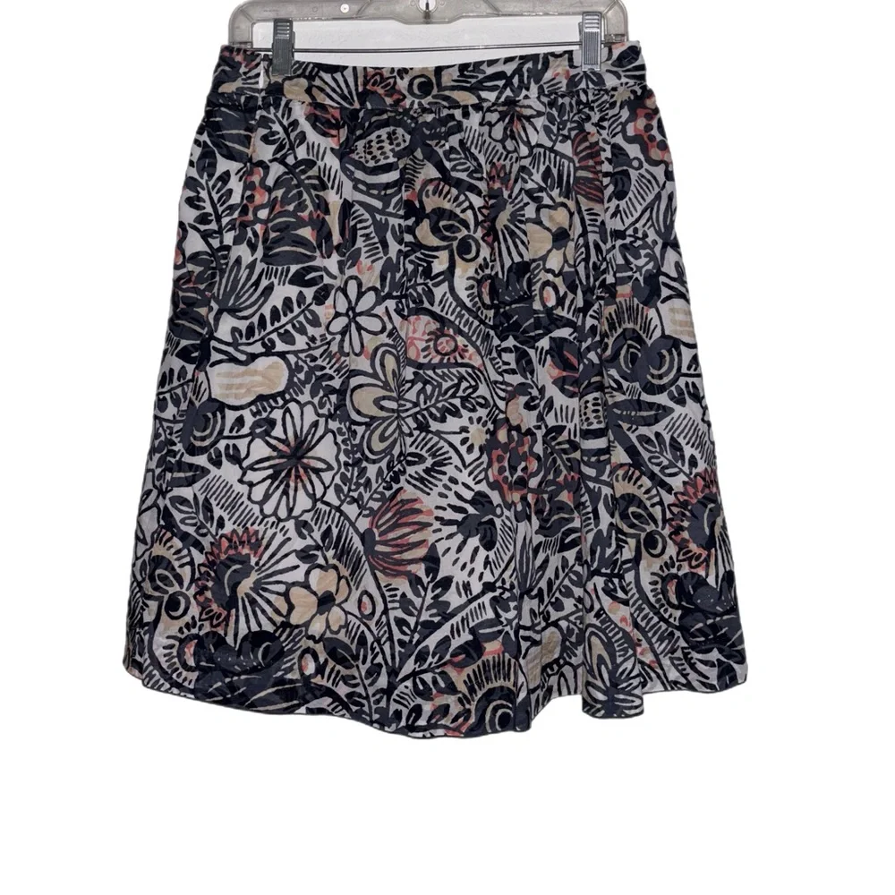 LOFT Outlet Floral Midi Skirt 8P - Picture 6 of 9